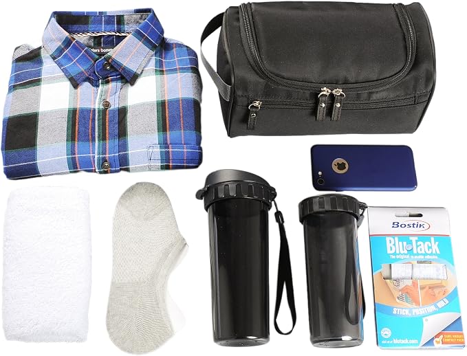 Vercord Mens Toiletry Bag Wash Travel Small Shaving Dop Kit Shower Bathroom - Image 5