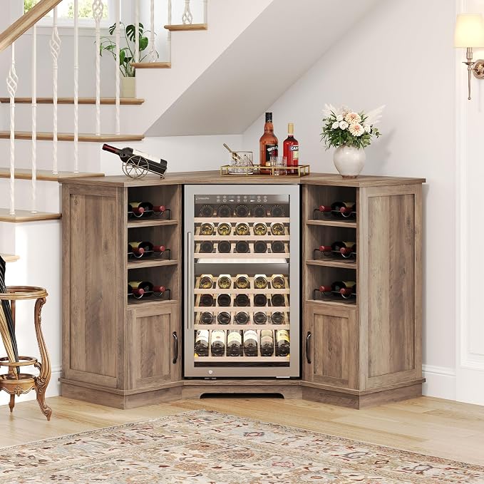 HSH 40 Inch Corner Coffee Bar Cabinet - Image 6