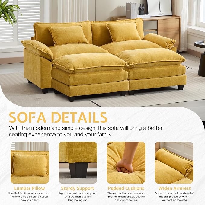 Modular Sectional Sofa, Cloud Couch - Image 4