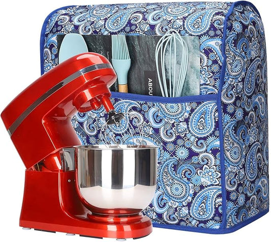 Kitchen Aid Mixer Cover,Kitchen Mixer Cover Compatible with 6-8 Quarts Kitchenaid/Hamilton Stand Mixer,Stand Mixer Covers,Dust Cover For Kitchen Aid Mixer.Kitchen Aid Mixer Assecories.Paisley