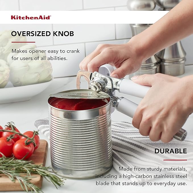 KitchenAid Gourmet Multifunction Can Opener/Bottle Opener, One Size, White