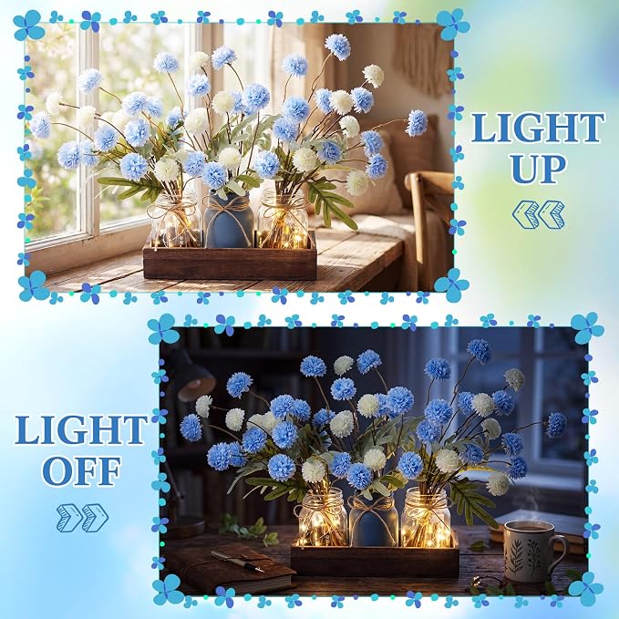 Suncalla 3 Pcs Blue and White Centerpiece - Image 3