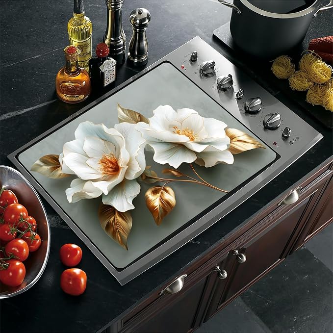 Stove Top Cover for Electric Stove, 28.35 x 20.47 in Glass Stove Top Cover - Image 2