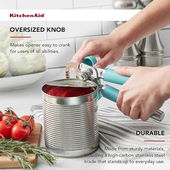 KitchenAid Gourmet Multifunction Can Opener/Bottle Opener, 8.36-Inch, Aqua Sky