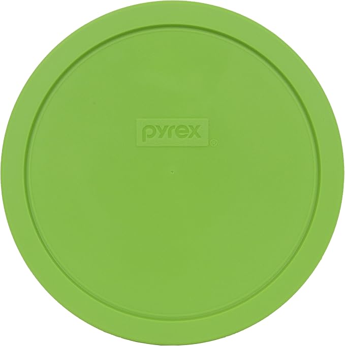 Pyrex 7402-PC Green Round 6/7 Cup Plastic Storage Lid, Made in USA