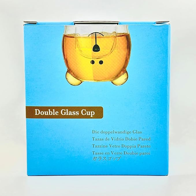 Gifts for Women Cat Gifts Double Walled Glass Coffee Latte Cup Cute Stuff Black Cat Mug Gifts for Her Christmas Stocking Fillers,Birthday,Valentines,Halloween Presents for Women,Men,Kid,Mum,Teacher