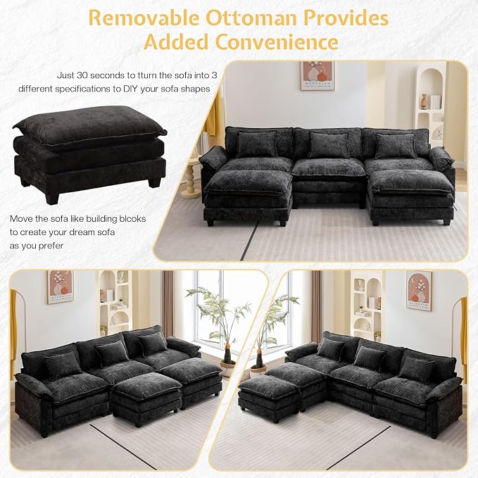 Modular Sectional Sofa, Cloud Couch - Image 3