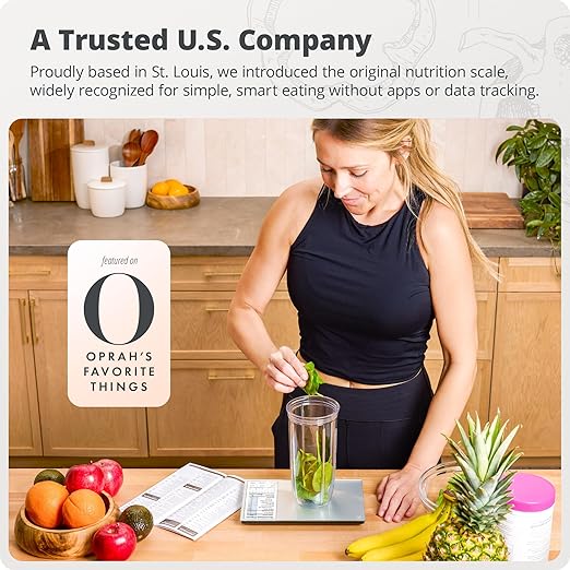 Greater Goods Digital Nutrition Scale – Accurate Macro and Calorie Tracking for Meal Prep, Weight Loss, and Healthy Eating | 2,000 Built-in Foods, Intuitive Nutrition Label Display, 11lb Cap, Silver