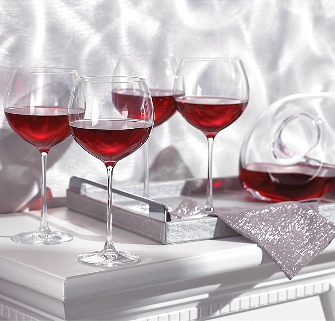 Lenox Tuscany Classics 4pc Beaujolais Wine Glass, 3.05 LB, Clear,27 fl oz