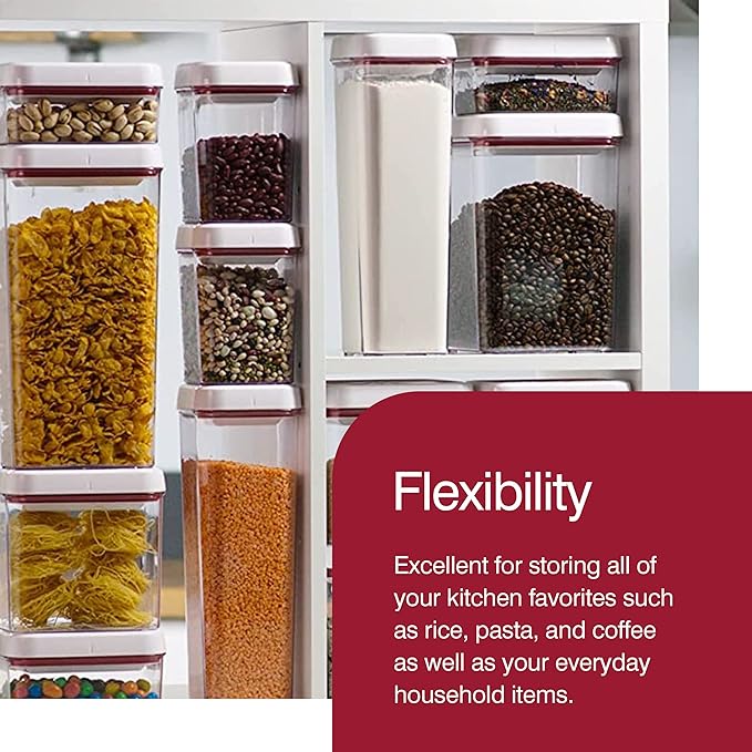 Zyliss Twist & Seal .5 Qt Storage Container - Dishwasher-Safe, BPA-Free Food Storage Container for Kitchen and Pantry Organization - Perfect for Flour, Rice, Pasta, Dog Food, or Cat Food