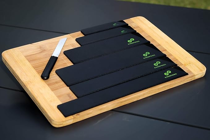 EVERPRIDE Chef Knife Sheath Set (6-Piece Set) Universal Blade Edge Cover Guards for Chef’s and Kitchen Knives – Durable, BPA-Free, Felt Lined, Sturdy ABS Plastic – Knives Not Included