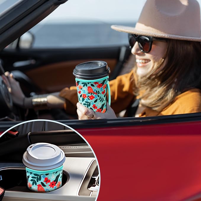 KJQJLY 3 Pack Reusable Iced Coffee Sleeves - Image 7