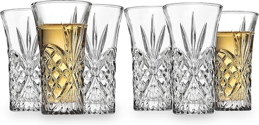 Godinger Shot Glasses, Shot Drinking Glasses, Glass Shooters, Set of 6
