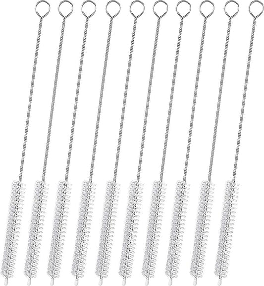 Straw Cleaner Brush for Stanley Extra Long 12 inch, Extra Wide 12mm diam Straw Brushes for 40/30/20 oz Stanley Mug, Straw Cleaning Brush for Tubes, Water Cup, Extra Long Straw Brush Set 10 Pack