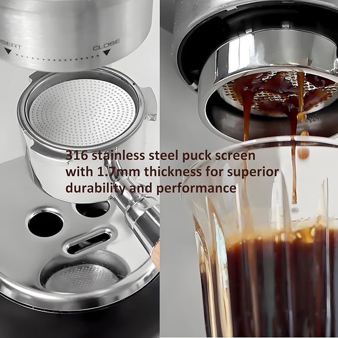 51mm Espresso Dosing Funnel and Puck Screen Set, Coffee Dosing Ring Aluminum - Image 3