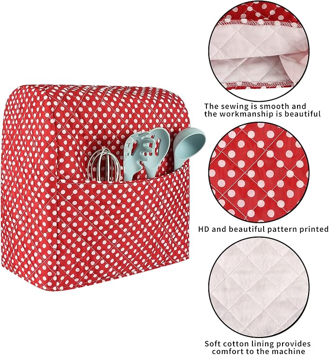 KitchenAid Mixer Cover - Compatible With 5-8 Quart Mixer, Includes Pockets