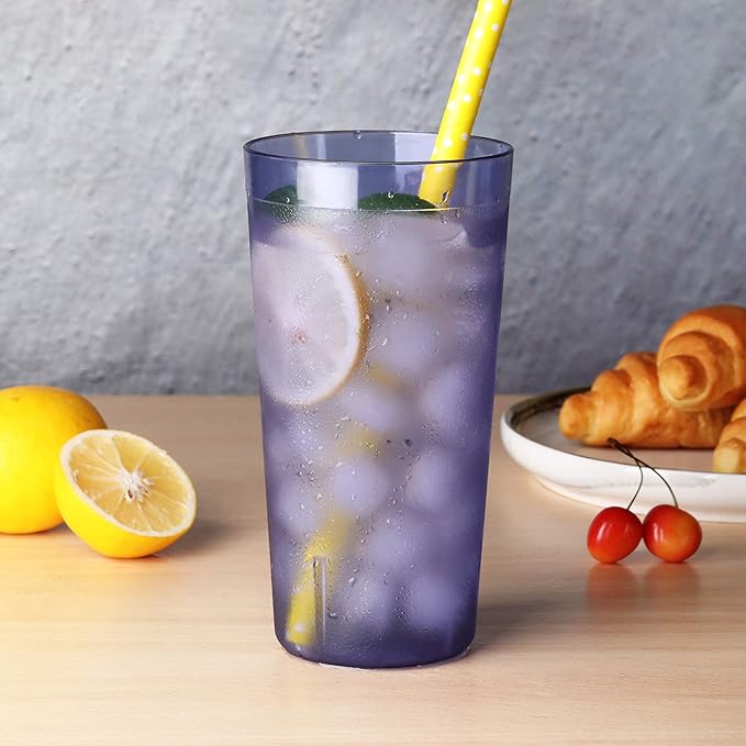 New Star Foodservice | Restaurant-Grade Beverage Tumblers (Blue (Set of 12), 20 oz)