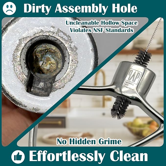 Stainless Steel Paddle，Flat Beater - Accessories and Attachments for KitchenAid Mixers, Fit 4.5-5 QT Mixing Bowl