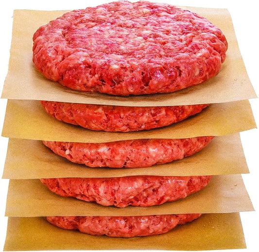 Hiware 200 Count Unbleached Parchment Paper Squares 6" x 6", Non-Stick Wax Paper Sheets for Separate Burgers, Cookies & Other Foods When Storing, Freezing