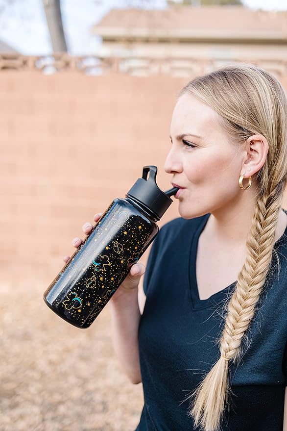 Simple Modern Disney Three Little PigsWater Bottle with Straw Lid Vacuum Insulated Stainless Steel Metal Thermos | Gifts for Women Men Reusable Leak Proof Flask | Summit Collection | 32oz