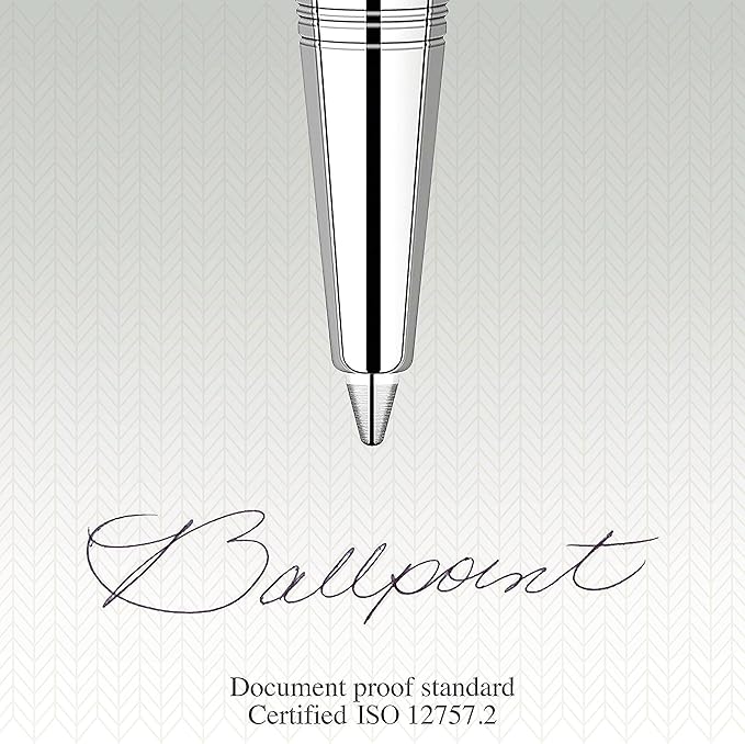 Parker QUINKflow Ballpoint Pen Ink Refill, Medium Tip, Black, 2 Pack
