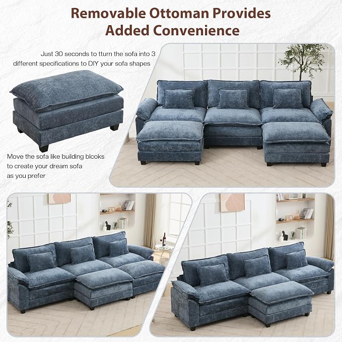 Modular Sectional Sofa, Cloud Couch - Image 3