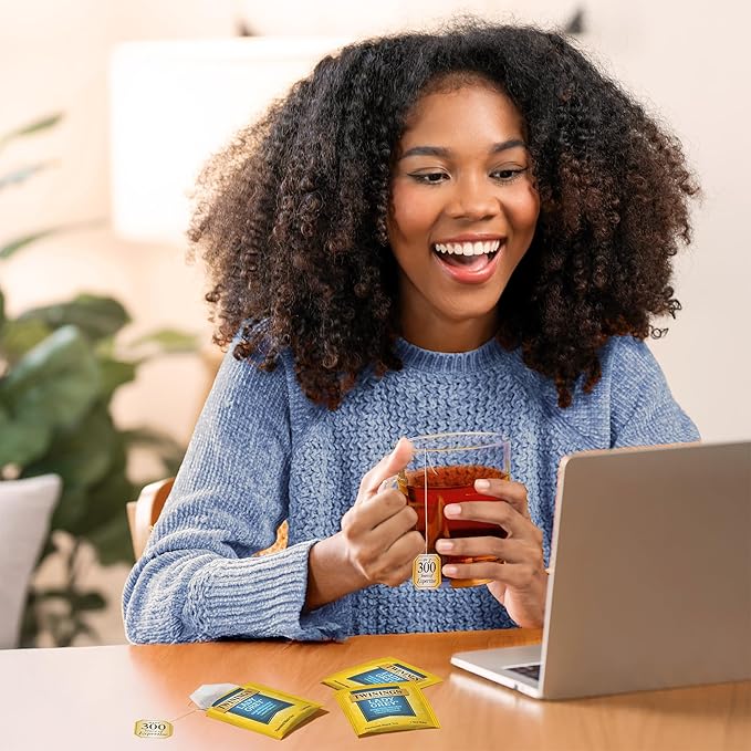 Twinings Lady Grey Black Tea Individually Wrapped Bags, 100 Count (Pack of 1), Orange Peel & Lemon Peel, Fresh and Uplifting, Caffeinated, Enjoy Hot or Iced, 100 Teabags