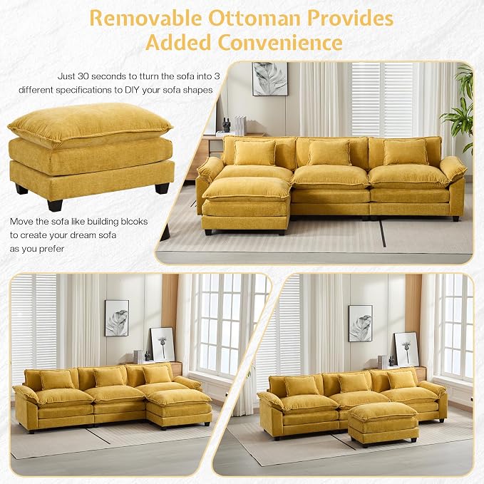 Modular Sectional Sofa, Cloud Couch - Image 4