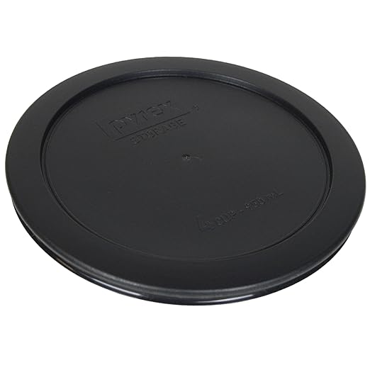 Pyrex 7201-PC Black Replacement Food Storage Lid Covers - 4 Pack