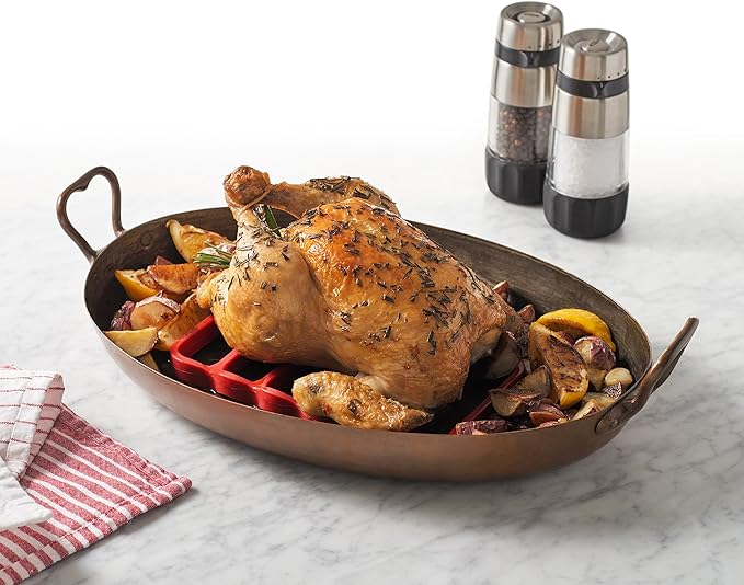 OXO - 11210100 OXO Good Grips Silicone Roasting Racks, 2-Pack,Red,Pack of 2