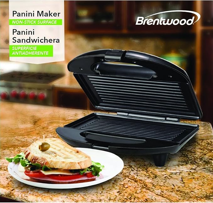 Brentwood RA25985 Appliances TS-246 Panini Maker, Black