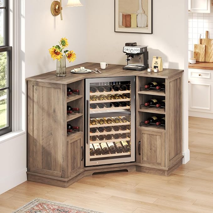 HSH 40 Inch Corner Coffee Bar Cabinet - Image 7