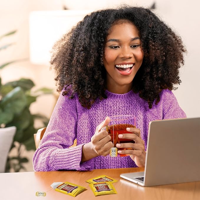 Twinings Earl Grey Lavender Black Tea Individually Wrapped Bags, 20 Count (Pack of 6), Citrus, Bergamot & Floral, Caffeinated, Enjoy Hot or Iced, 120 Teabags