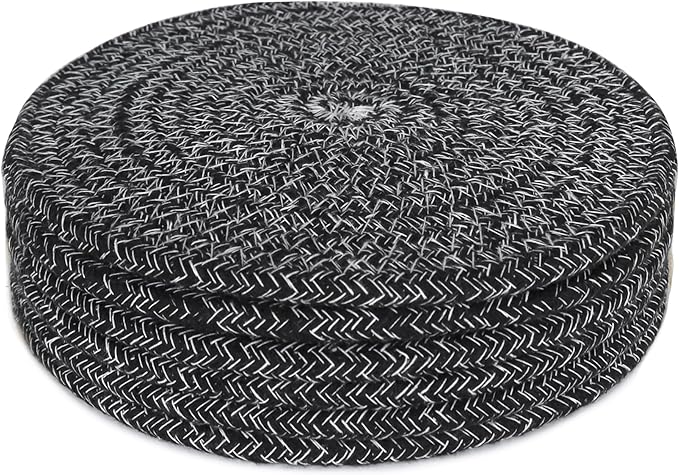 8 Inch Trivets for Hot Dishes, Hot Pots and Pans, Thick Heat Resistant Large Coaster for Kitchen, Hot Pads, Kitchen Essentials, Kitchen Decor for Table & Countertop, 6 Pcs