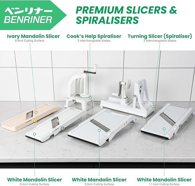 Benriner Mandoline Slicer Parent (White - Jumbo Slicer)