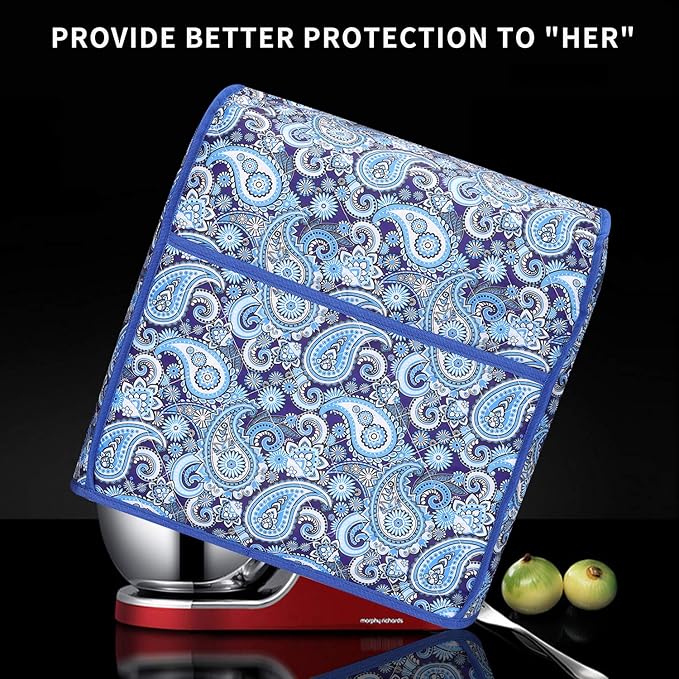 Kitchen Aid Mixer Cover,Kitchen Stand Mixer Cover Compatible With 5-8 Quart Kitchenaid Hamilton Mixers,Kitchen Aid Covers for Stand Mixer With Pockets,Kitchen Aid Mixer Assecories