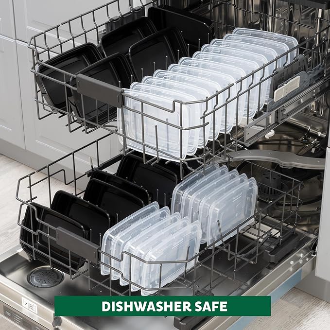 Freshware Meal Prep Containers [150 Pack] 1 Compartment with Lids, Food Storage Containers, Bento Box, BPA Free, Stackable, Microwave/Dishwasher/Freezer Safe (24 oz)