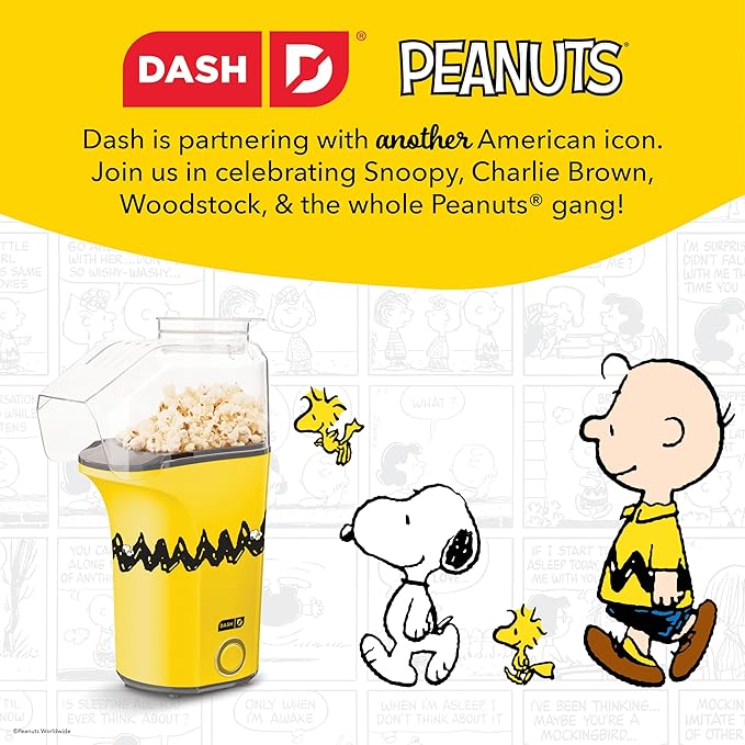 Peanuts x Dash Fresh Pop Popcorn Maker