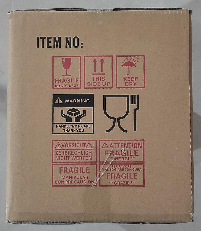 MALACASA Large Serving Bowls, 60 OZ (8'') Salad Bowls Set of 2, Ceramic Mixing Bowls for Kitchen, Serving Bowl for Soup, Pasta, Side Dishes and Entertaining, Marble Grey, Series REGULAR