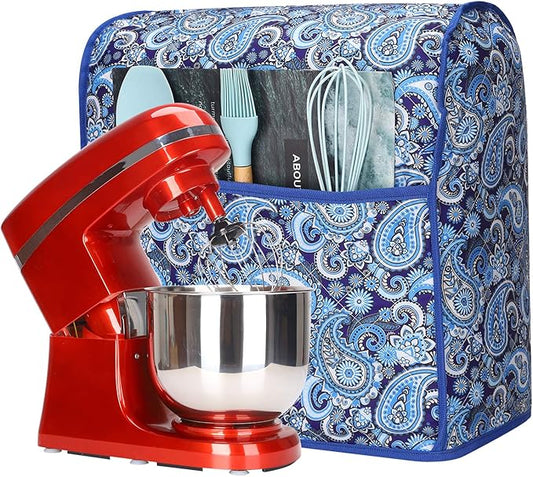 Kitchen Aid Mixer Cover,Kitchen Stand Mixer Cover Compatible With 5-8 Quart Kitchenaid Hamilton Mixers,Kitchen Aid Covers for Stand Mixer With Pockets,Kitchen Aid Mixer Assecories