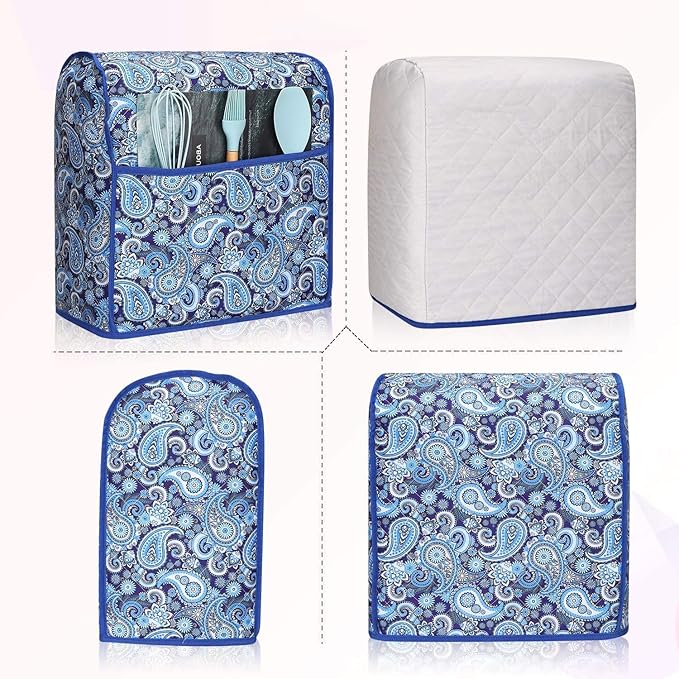 Kitchen Aid Mixer Cover,Kitchen Mixer Cover Compatible with 6-8 Quarts Kitchenaid/Hamilton Stand Mixer,Stand Mixer Covers,Dust Cover For Kitchen Aid Mixer.Kitchen Aid Mixer Assecories.Paisley
