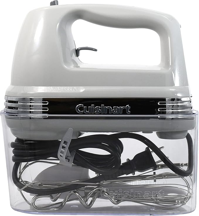Cuisinart HM-90SCGR Power Advantage Plus 9-Speed Handheld Mixer with Storage Case, Cool Grey