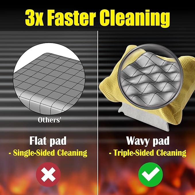 GRILLART Grill Brush for Outdoor Grill Bristle Free - Reinforced Grill Cleaner Scraper BBQ Brush - Replaceable Head Barbecue Grill Cleaning Brush - Safe BBQ Accessories Grill Tools - Gifts for Men/Dad