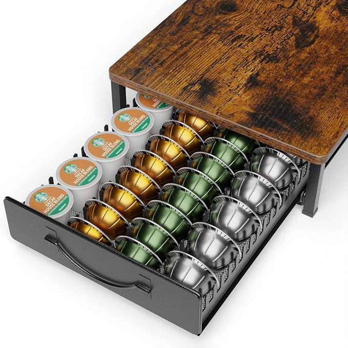 HFHOME Coffee Pod Holder Drawer Compatible by HFHOME