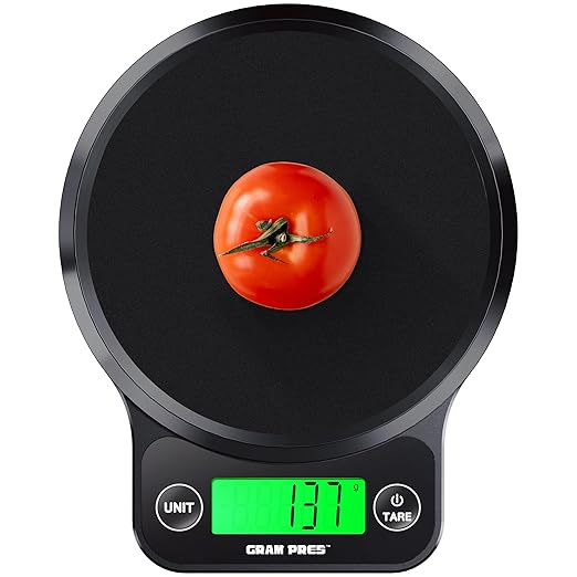 Food Kitchen Scale Digital Weight Grams and Oz，Professional Digital Kitchen Food Scale 11lb/0.01oz for Weight Loss Dieting Baking Cooking,IPX6 Waterproof,LCD Display