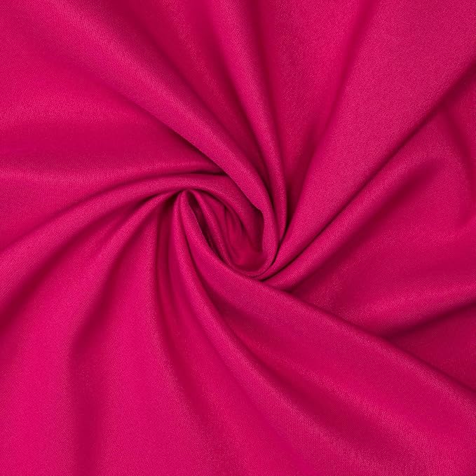 Gee Di Moda Rectangle Tablecloth - 60 x 102 Inch Fuchsia Table Cloth for 6 Foot Rectangle Table - Heavy Duty Washable Fabric - for 6 Ft Buffet Table, Holiday Party, Dinner, Wedding & Baby Shower