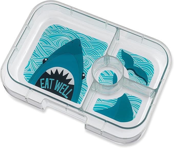 Yumbox Panino Leakproof Bento Lunch Box Container for Kids & Adults (Surf Blue Shark)