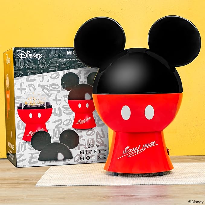 Uncanny Brands Disney Mickey Mouse Popcorn Maker - Kitchen Appliance