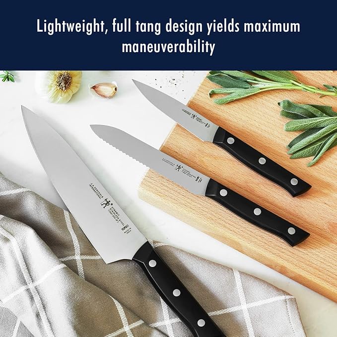 HENCKELS Dynamic Razor-Sharp 12-Piece Knife Set, Chef Knife, Bread Knife, Steak Knife, German Engineered Informed by 100+ Years of Mastery