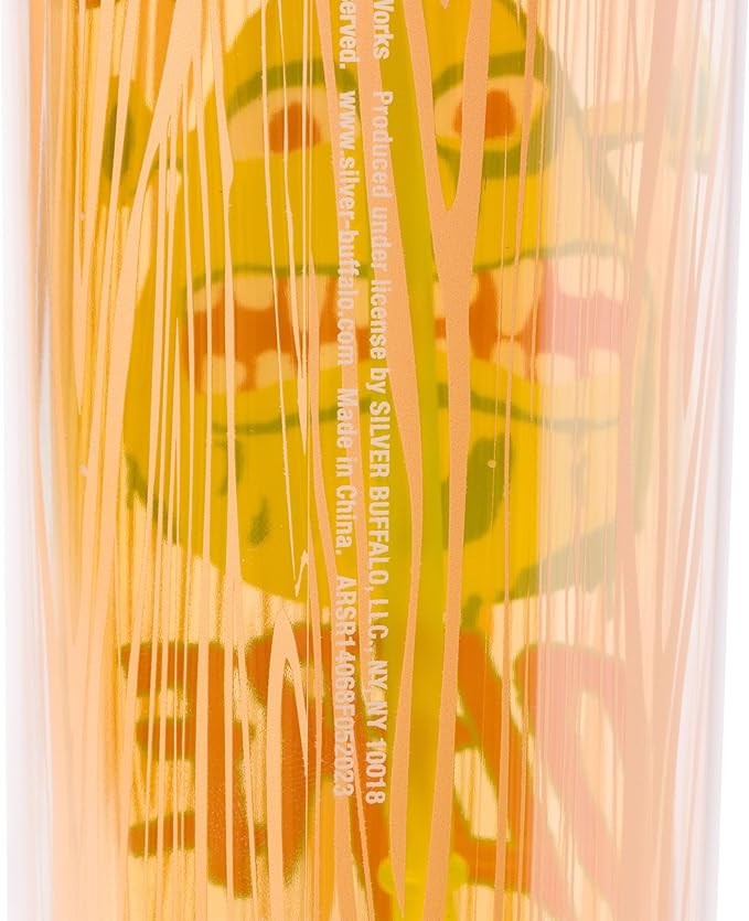Silver Buffalo Shrek Beware Ogre Plastic Tall Cold Cup with Lid and Straw, 20 Ounces